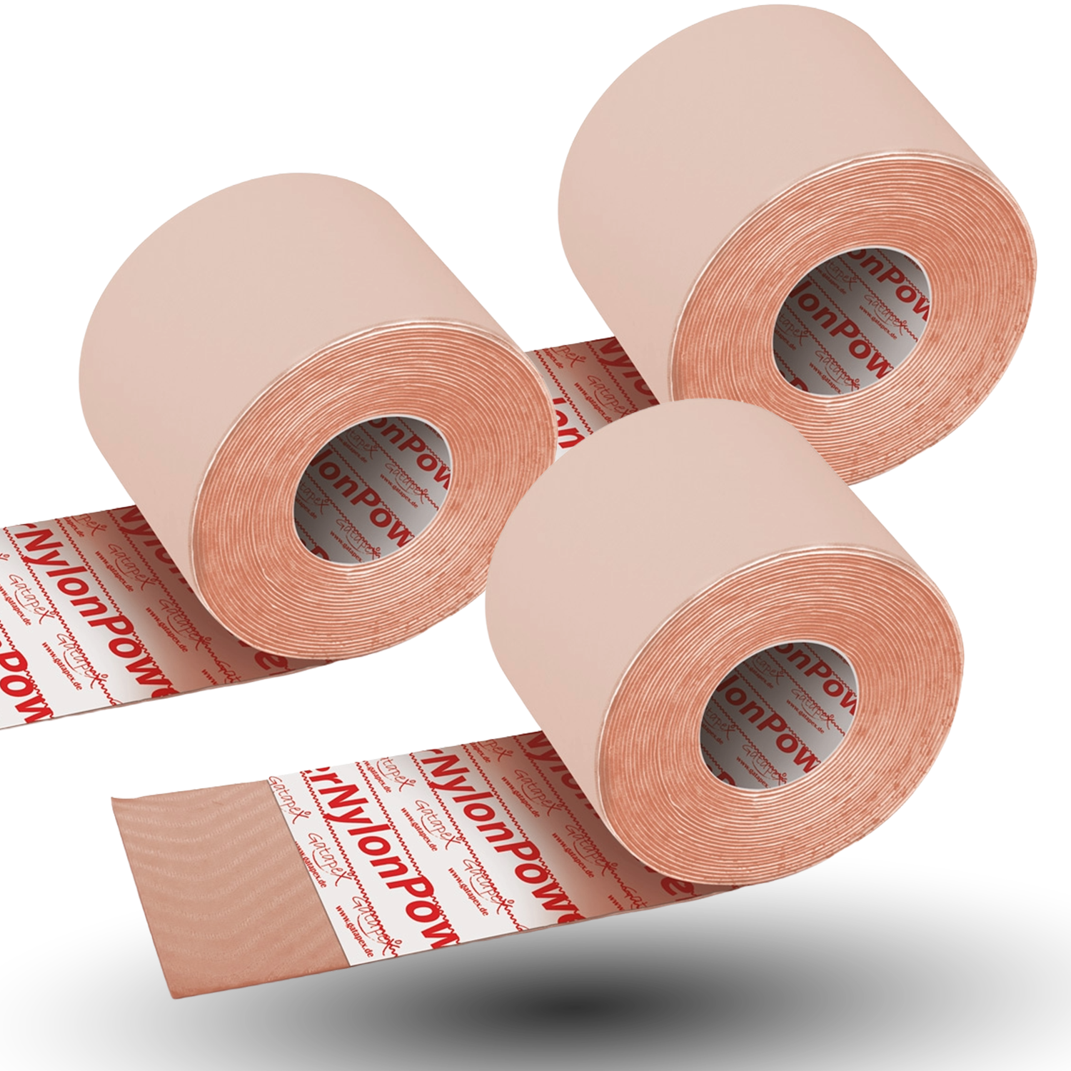 Nylontape 3er-SET hautfarbe