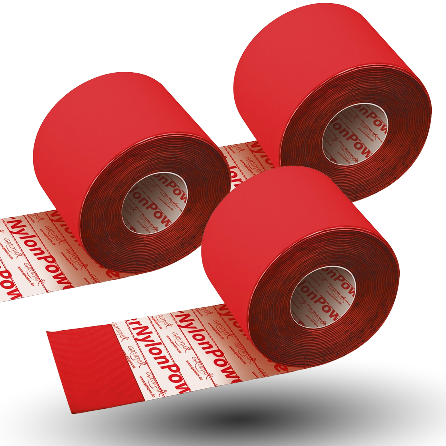 Nylontape 3er-SET rot